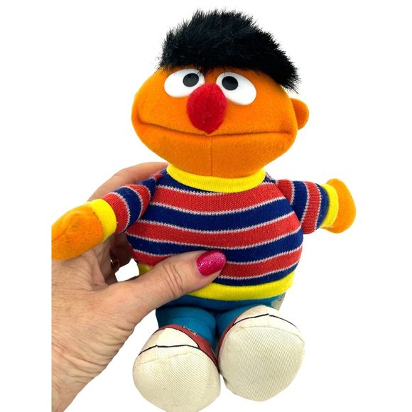 Ernie Sesame Street Plush Toy Vintage Applause 1990s Muppets Jim Henson Unisex - Picture 3 of 17